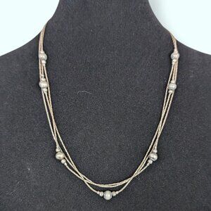 (2/$20) Vintage 3-Strand Chain Necklace